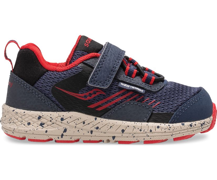 Kids' Saucony Wind Shield A/C Jr. Sneakers Navy / Red | Singapore 786YXFU